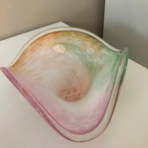 Murano Glass - Wavy Bowl - Vintage